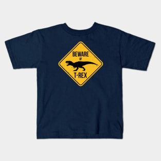 Beware of T-Rex Kids T-Shirt